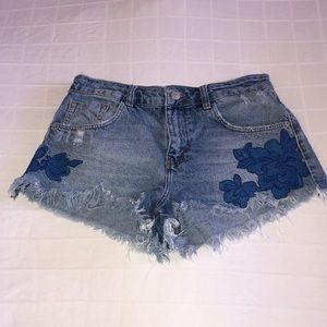 Zara denim shorts
